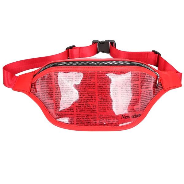 

fashion womens small waist bag fanny pack pvc bum belt lady purse phone pouch travel white black pink red green bags