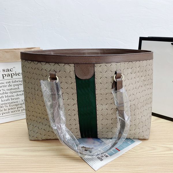 

handbag women luxurys designers bag 2021 shoulder bags lager capacity canvas leather tote shopper fashion letter golden hardware totes