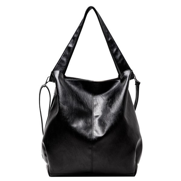 

large women's hobo shoulder bag trendy soft pu leather large capacity crossbody bags branded quality lady big shopper bag 211025