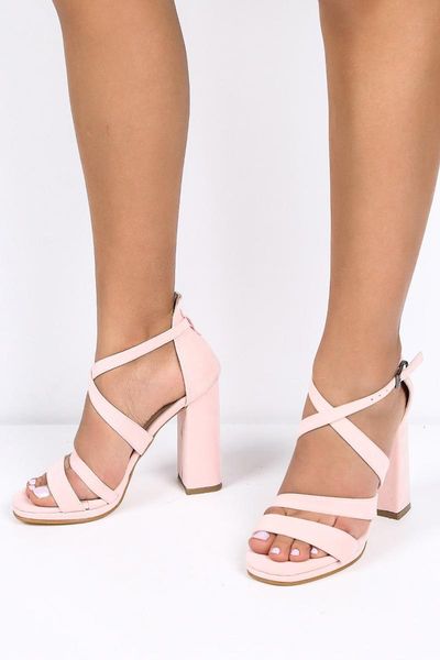 

sandals women powder suede heels strappy, Black