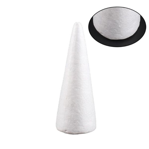 

party decoration 30cm white solid foam diy cone children handmade craft accessories for home christmas