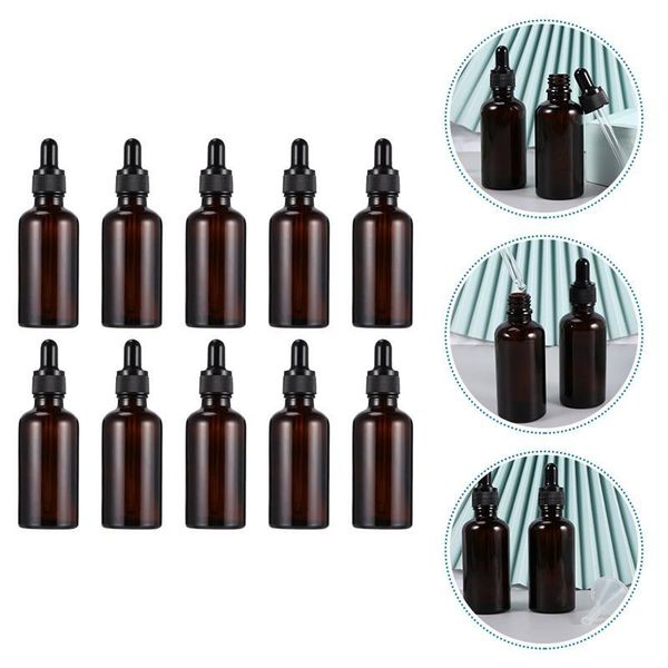 

storage bottles & jars 7 pcs dropper travel essential oil refillable sub