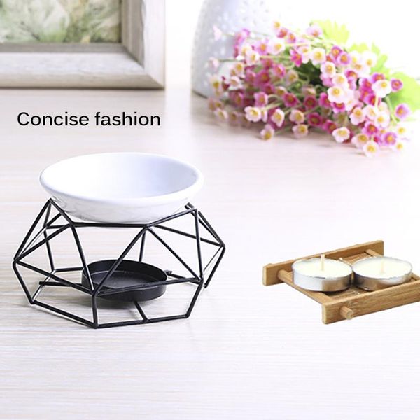 

stainless steel oil burner candle holders lamp home decorations aroma candlestick romantic wedding decor fragrance lamps