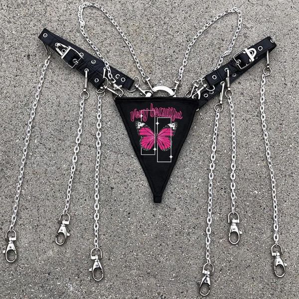 

women's panties lolita aesthetic y2k harajuku kawaii gothic punk dark street, Black;pink