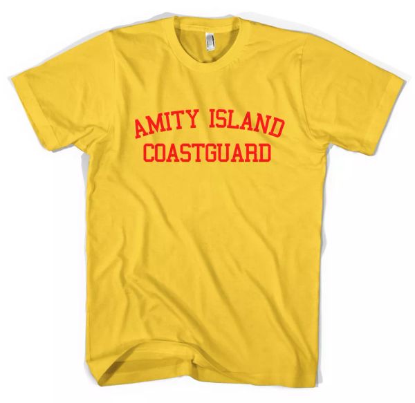 

Amity Island Coastgaurd Jaws Movie Unisex T Shirt All Sizes, White;black
