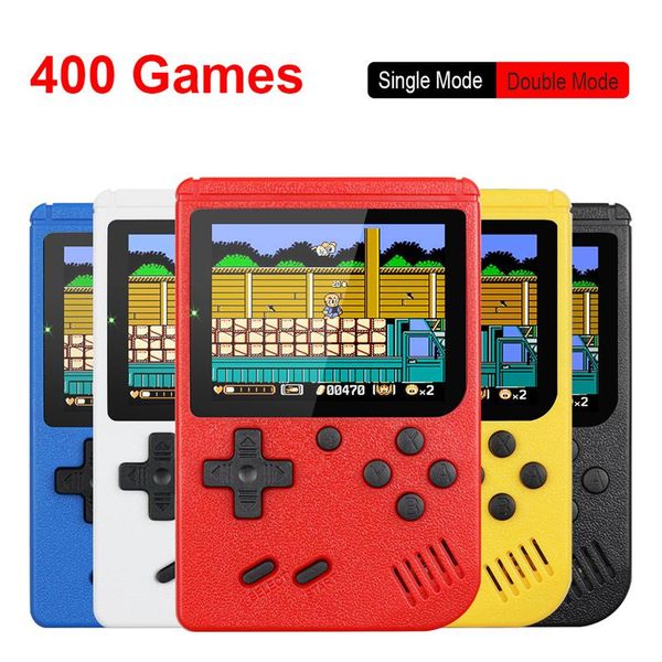 

retro portable mini handheld 8-bit 3.0 inch color lcd kids player built-in 400 games machine players game