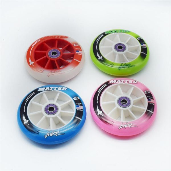 

[110mm] matter juice inline speed skating wheel with f1 superior emt competition level ruedas track road tyres & roller skates