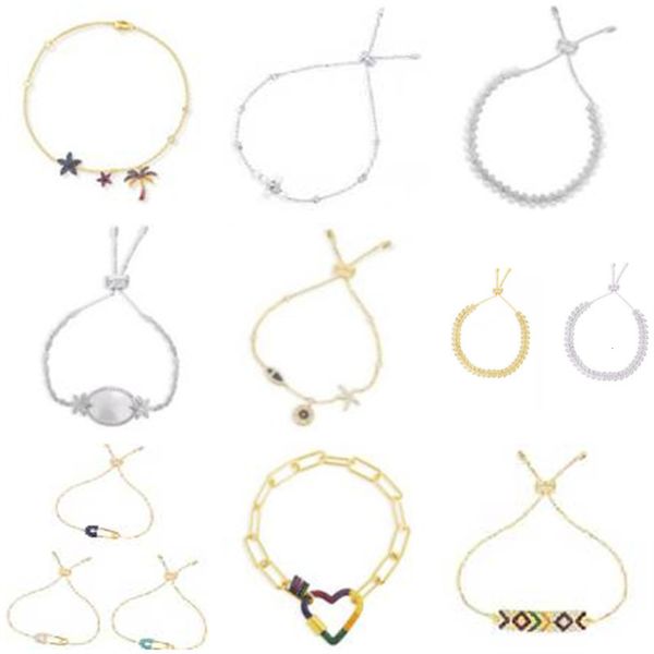 

bracelet home a ts.apm star the same white shell adjusting bracelet ins925 silver net red live broadcast, Golden;silver