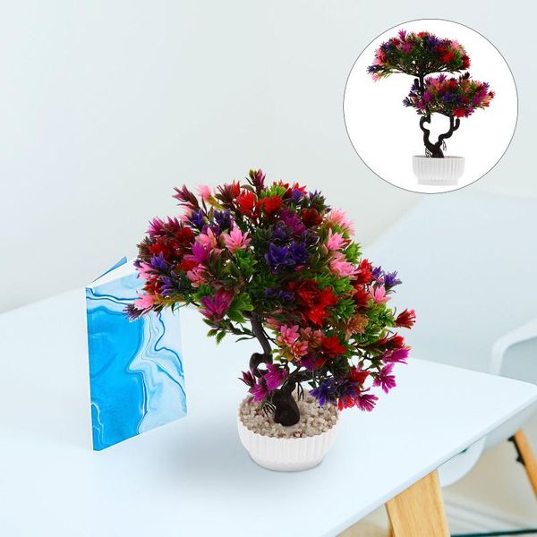

decorative flowers & wreaths 1pc creative simulation plant decor artificial bonsai guest-greeting pine
