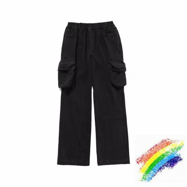

20ss isecret pants men women 1:1 black joggers streetwear washed do old sweatpants trousers men's