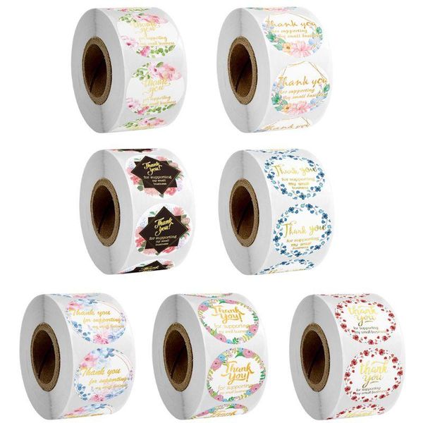 

gift wrap 500pcs thank you for supporting my small business stickers package seal labels m6ce