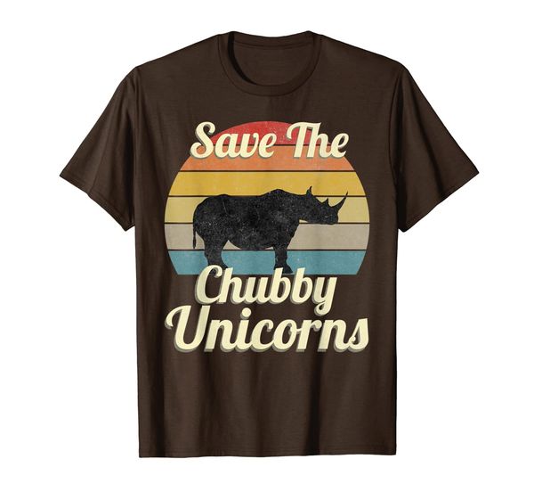 

Save The Chubby Unicorns Funny Rhino Vintage Gift Men Women T-Shirt, Mainly pictures