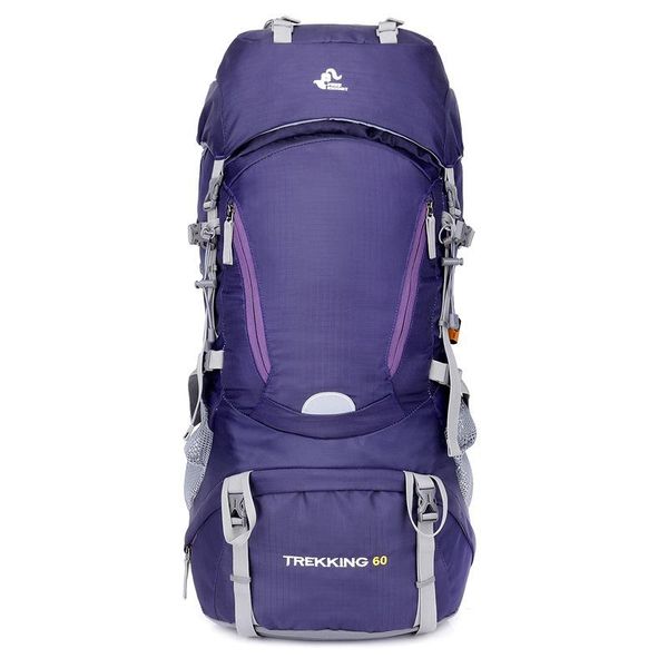 

outdoor bags camping backpack 60l large capacity travel mountaineering bag climbing hiking with rain cover