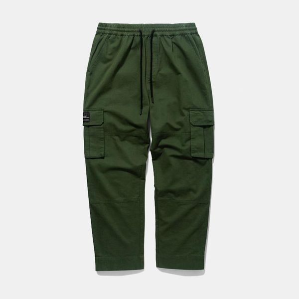 

men's pants 2021 casual high street men brand clothing elastic male trousers joggers leggings pencil 8869w, Black