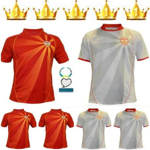 

21 22 north macedonia soccer jersey pandev 2021 2022 maillot de foot national team home away jahovic alioski ibraimi elmas enis bardhi men f, Black;yellow