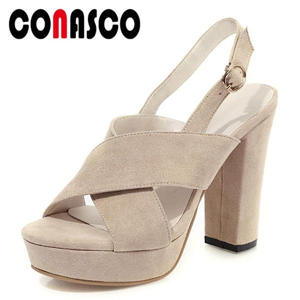 

fashion concise 2021 summer women sandals pumps cross-tied high heels platforms casual wedding party shoes woman, Black
