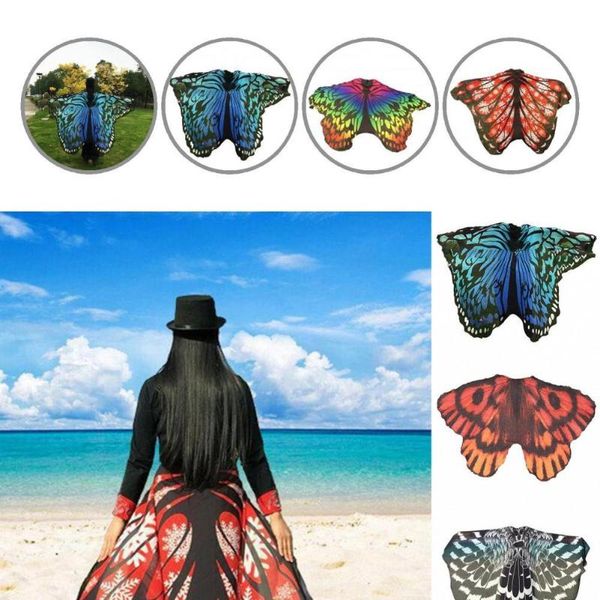 

party hats celebrating festival gradient color cosplay butterfly halloween costume for home wear