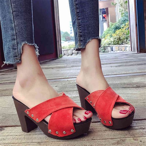 

sandals wees plus size super high heels summer shoes chaussures female platform sandals women slippers, Black