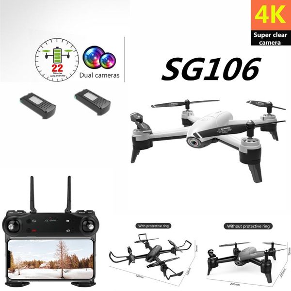 

drone 4k sg106 drones with camera hd helicopter optical flow positioning quadcopter gesture selfie video quadrocopter