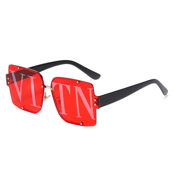 

outdoor eyewear 2021 trend sunglasses frameless square large frame uv400 female male travel luxury shades street s sun glasses