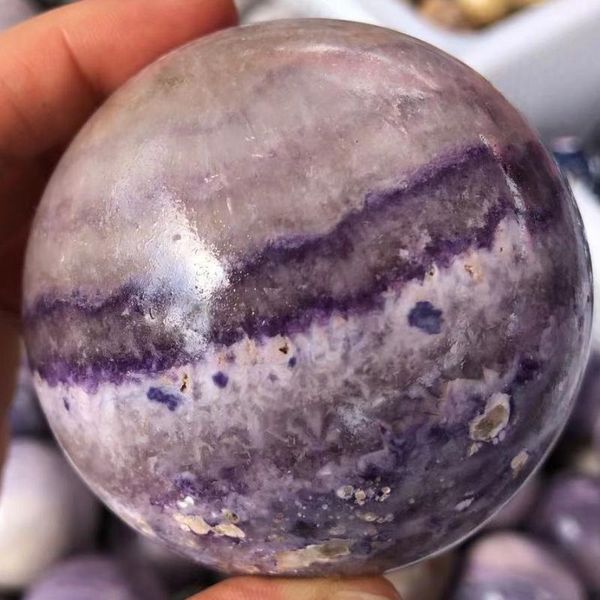 

novelty items natural silk fluorite quartz sphere ball stones good quality crystal reiki meditation polished decor collection gifts