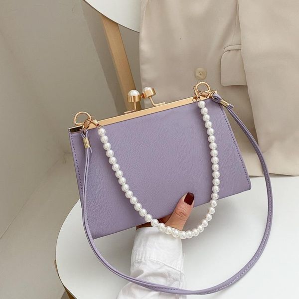 

evening bags qyahlybz band summer small women's handbags fashion beaded square shoulder bag ladies purple tote