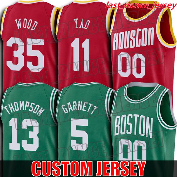 

custom tristan grant thompson williams jersey porter jr danuel christian house wood jr jerseys boston celtics rockets jersey, Black;red