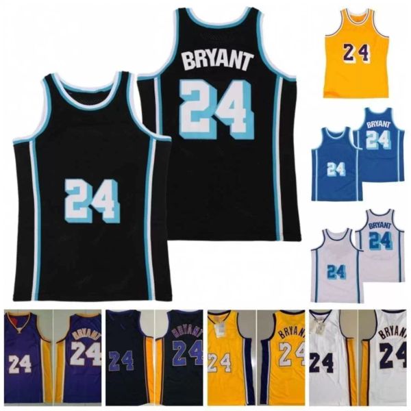 

60th 24 jersey vintage stitched name number basketball jerseys shirts mesh uniform 71-72 2007 2009, Black;red