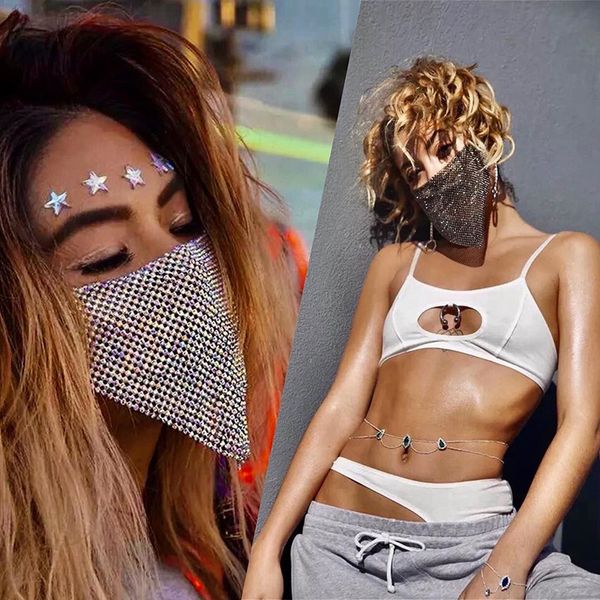 

sequin jewelry mask fashion face jewelry holiday carnival trend accsori zj0201