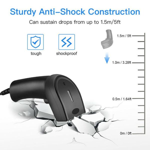 

wireless barcode scanner wired bar code automatic scan handheld 1d/2d qr reader for inventory terminal scanners
