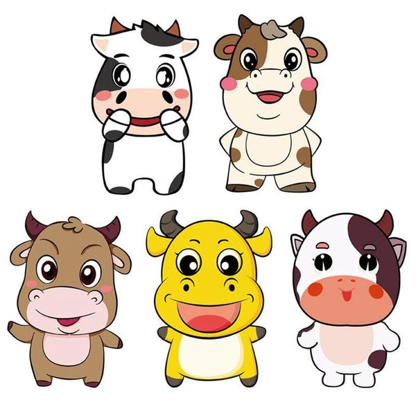 

5pcs 2021 year's cartoon red packets chinese year envelope spring festival gift wrap