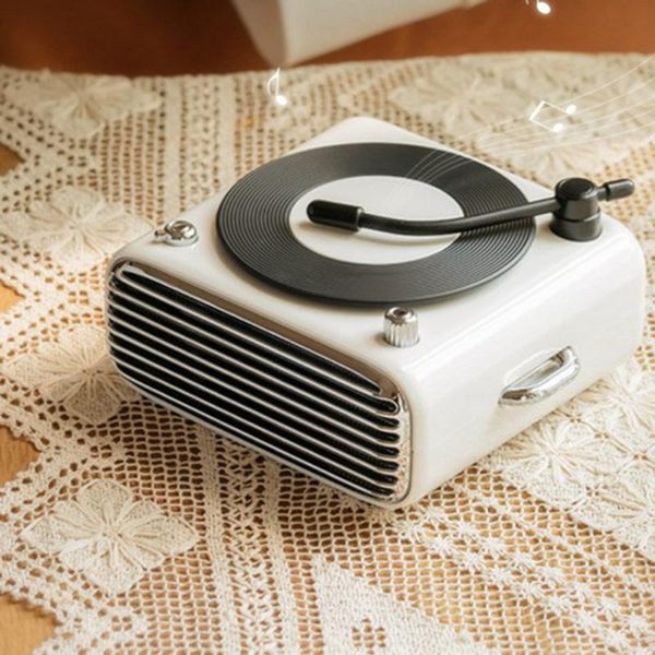 

mini speakers vinyl radio bluetooth-compatible 5.0 speaker retro gramophone home wireless soundbar bass