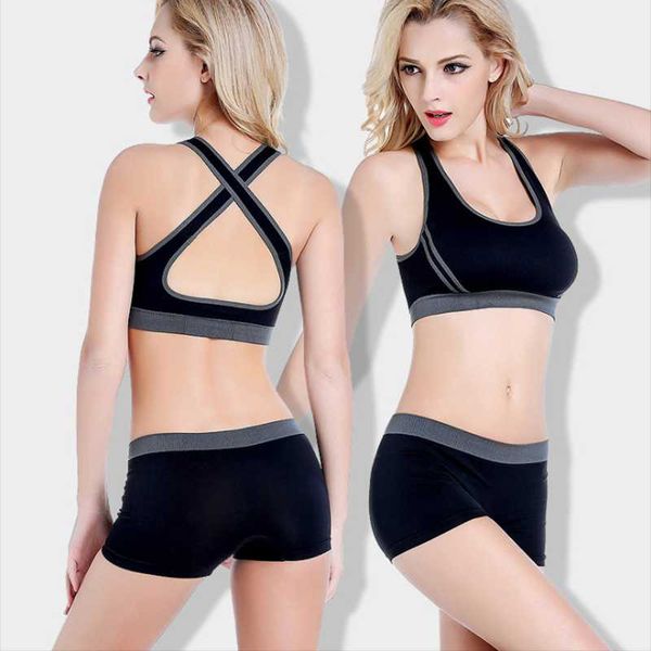 

yoga outfit sports bra set push-up jogging gym ladies underwear fitness running suit home leisure
