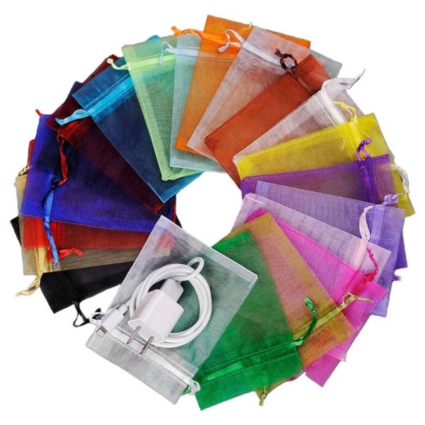

gift wrap 100 pcs drawstring organza bag jewelry pouch wedding party favor