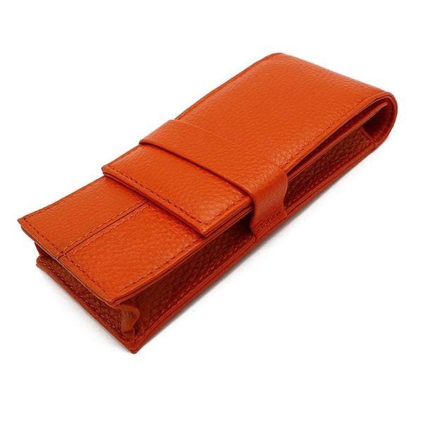 

pencil bags 2021 est leather fountain pen case ,3 pens holder pouch,separate slot organizer