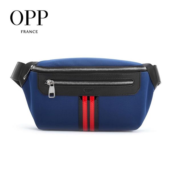 

men's casual business pockets leather zipper fashion shoulder messenger bag large capacity waist bags