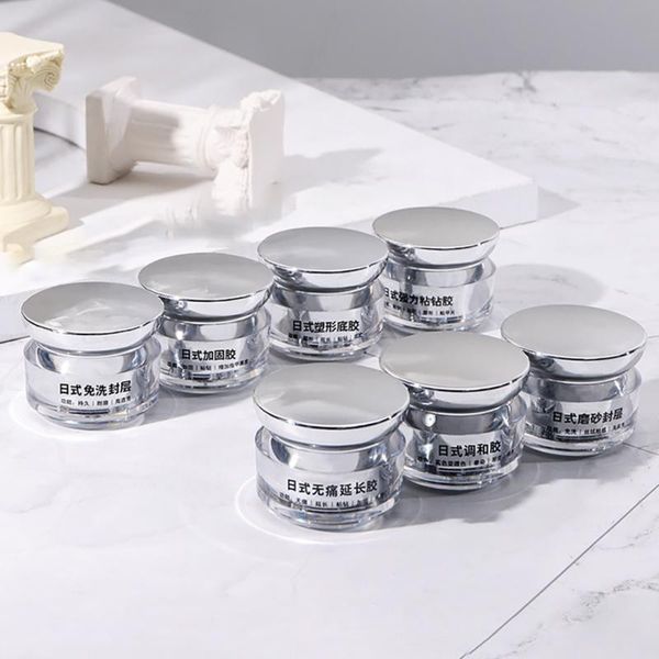 

nail gel japanese-style canned functional glue leveling shaping base balance reinforcement no-wash sealant extension, Red;pink