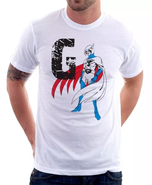 

G-Force Battle of the Planets Retro printed tshirt OZ9481, White;black