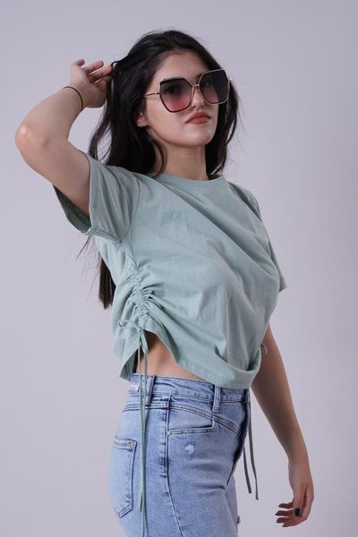 

women's blouses & shirts manga pleated t-shirt, White