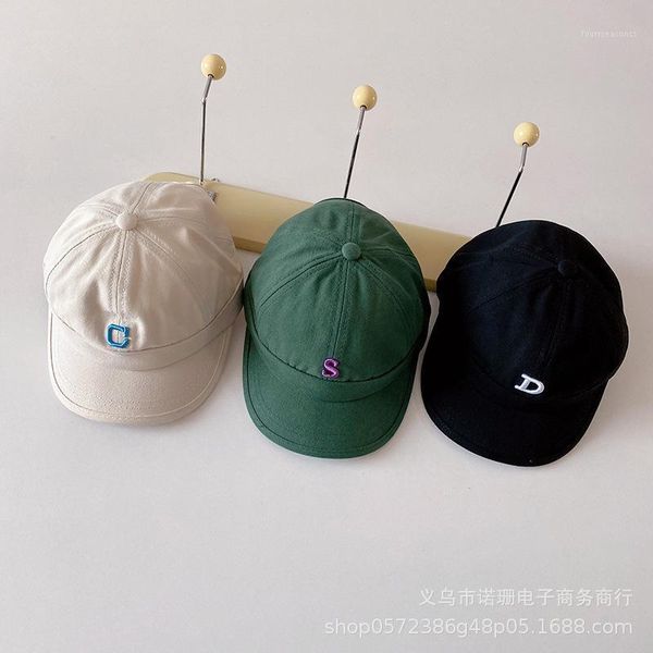 

caps & hats children's name initial alphabet letter adjustable baseball cap for boy girl hat family husband wife mom dad kids1, Yellow