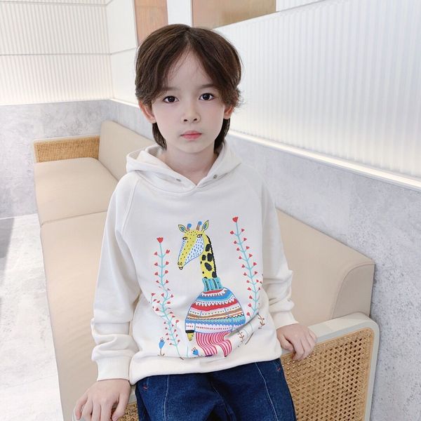 Bambini di alta qualità per bambini autunno primavera manica lunga manica lunga con cappuccio camicia ragazzi vestiti con cappuccio carino ragazze felpa per bambini cyps abbigliamento