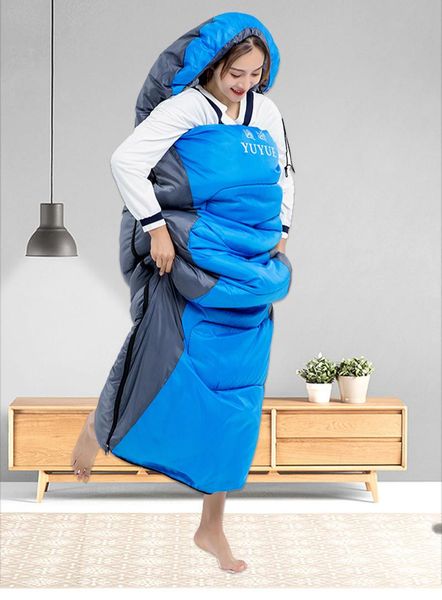 

camping sleeping bag travel hiking air bed saco de dormir lazy uyku tulumu spring and autuman playa accesorios bags