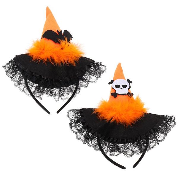 

party hats 2 pcs festival orange headdress holiday hair decors