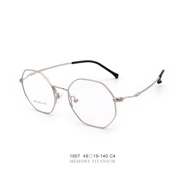 

fashion 2021 glasses for women metal frame memory titanium men eye full rim prescription optical clear lens sunglasses frames, Black