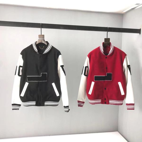 

2021ss spring and summer new high grade cotton printing short sleeve round neck panel jacket size: m-l-xl--xxl color: black red, Black;brown