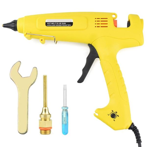 

glue guns 300w melt tool smart temperature control copper nozzle heater heating 220v wax 11mm stick eu plug