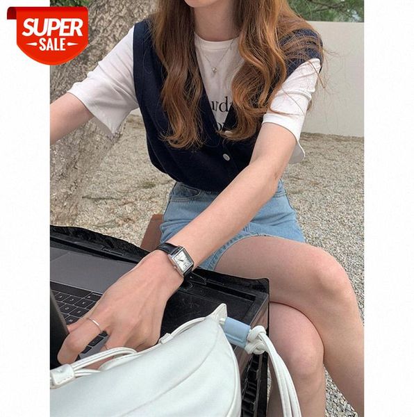 

tg sleeveless wool knit sweater women korean style reduced age slim v-neck vest 13391 #r66l, Black;gray