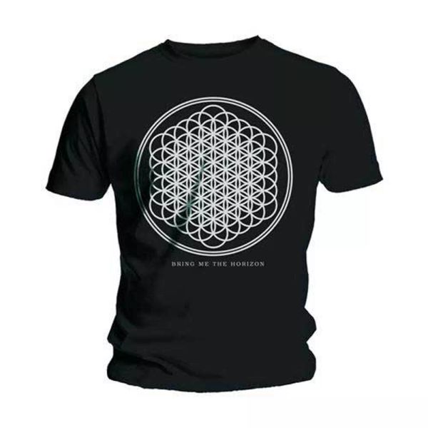

black bring me the horizon sempiternal licensed men t-shirt, White;black