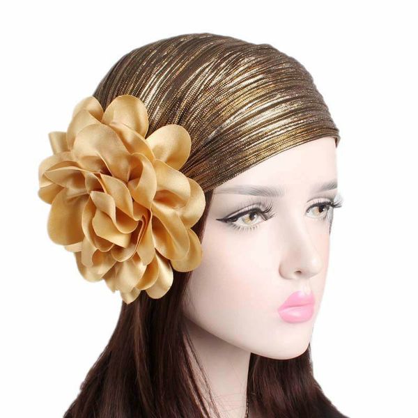 

muslim women hijabs hair accessories for women headband elastic turban cap cotton flower kerchief headbands hat headwear, Blue;gray