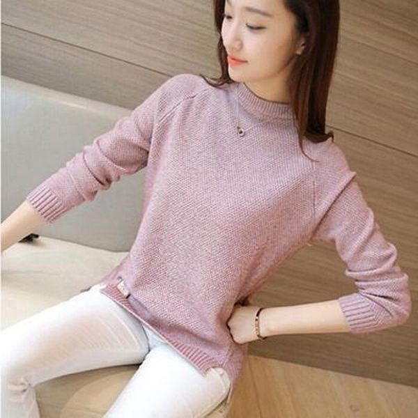 

women's sweaters turtleneck sweater jumper women knit korean fashion preppy style streetwear casual coat long sleeve knitted, White;black